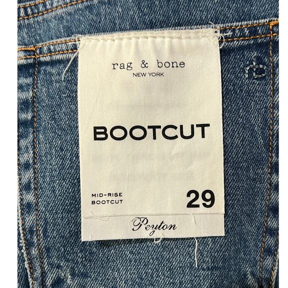 RAG & BONE JEANS WOMENS SIZE 29 PEYTON MID-RISE BOOTCUT LEG HUNTLEY BLUE NEW - Picture 9 of 13